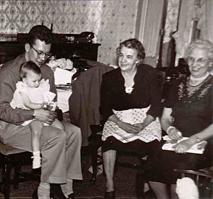 Dad, Patty, Grandma Jenkins, and Grandma Ranscht